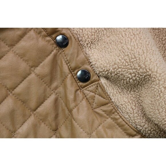 Abercrombie & Fitch Asymmetrical Snap-Up Fleece Sweatshirt-Size Medium - Picture 7 of 15